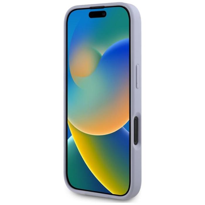Guess - Guess iPhone 16 Mobilskal Hot Stamp 4G Triangle Logo - Lila