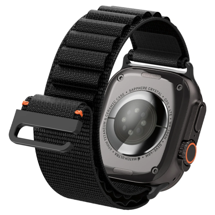 Spigen - Spigen Apple Watch (44/45/46/49mm) Armband WBF1 - Svart