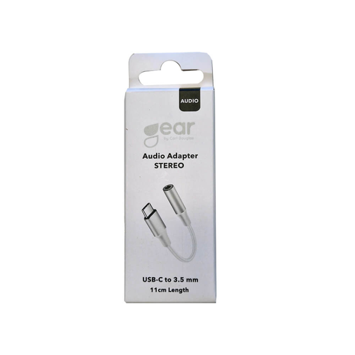 GEAR - Gear Adapter USB-C Till 3.5mm Stereo - Svart