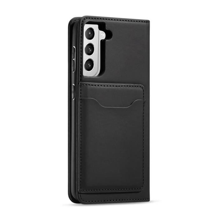 OEM - Galaxy S22 Plånboksfodral Magnet Stand - Svart