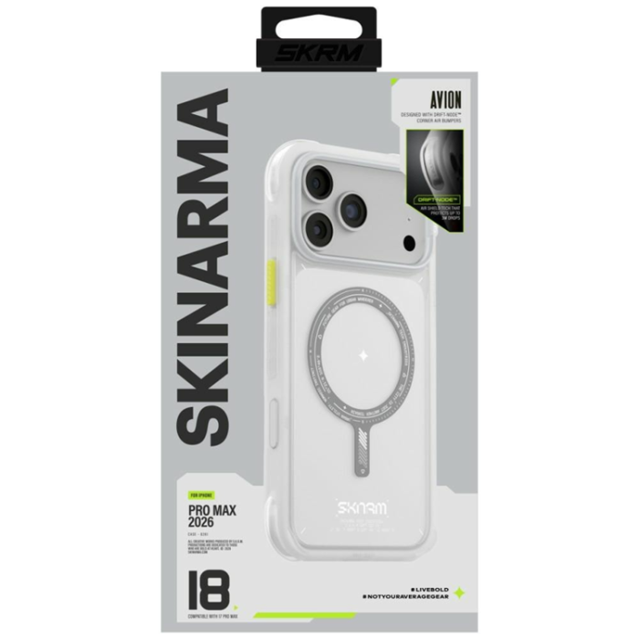 Skinarma - Skinarma Mobilskal För iPhone 18 Pro/17 Pro Magsafe Avion - Vit