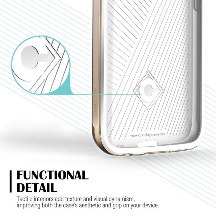 UTGATT5 - Caseology Envoy Series BaksideSkal till Samsung Galaxy S6 - Carbon Vit