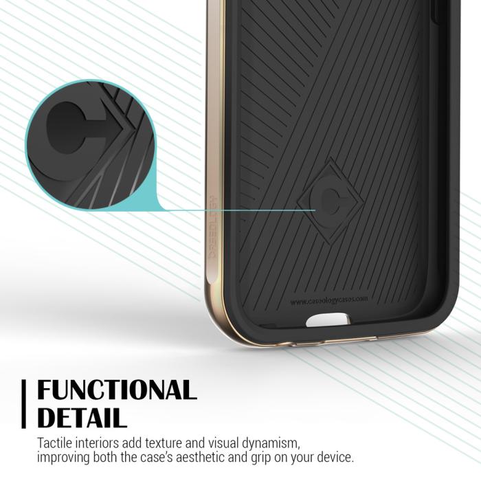 UTGATT5 - Caseology Envoy Series BaksideSkal till Samsung Galaxy S6 - Guld