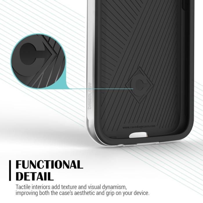 UTGATT5 - Caseology Envoy Series BaksideSkal till Samsung Galaxy S6 - Mesh Silver