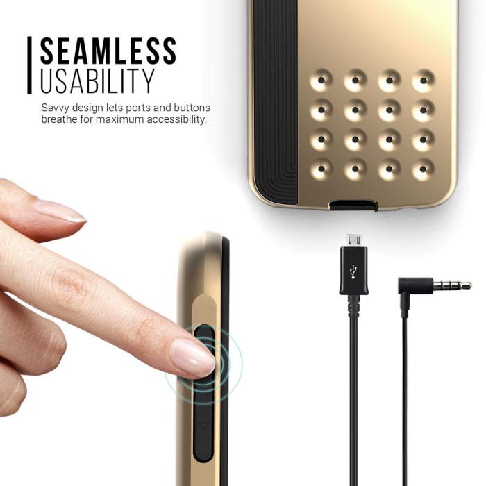 UTGATT5 - Caseology Threshold Series BaksideSkal till Samsung Galaxy S6 - Guld