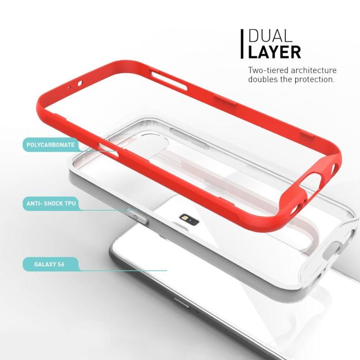 UTGATT5 - Caseology Waterfall Series BaksideSkal till Samsung Galaxy S6 - Rosa