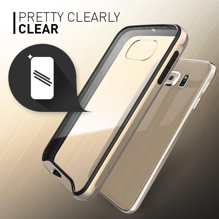 UTGATT5 - Caseology Waterfall Series BaksideSkal till Samsung Galaxy S6 - Guld