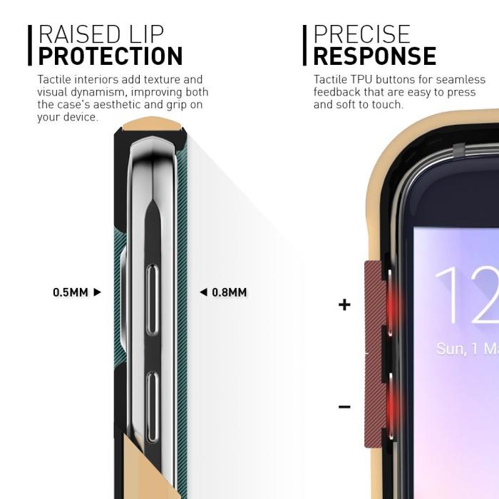 UTGATT5 - Caseology Waterfall Series BaksideSkal till Samsung Galaxy S6 - Guld