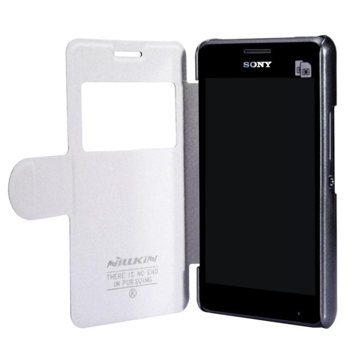 Nillkin - Nillkin Fresh Series View till Sony Xperia E1 (Svart)