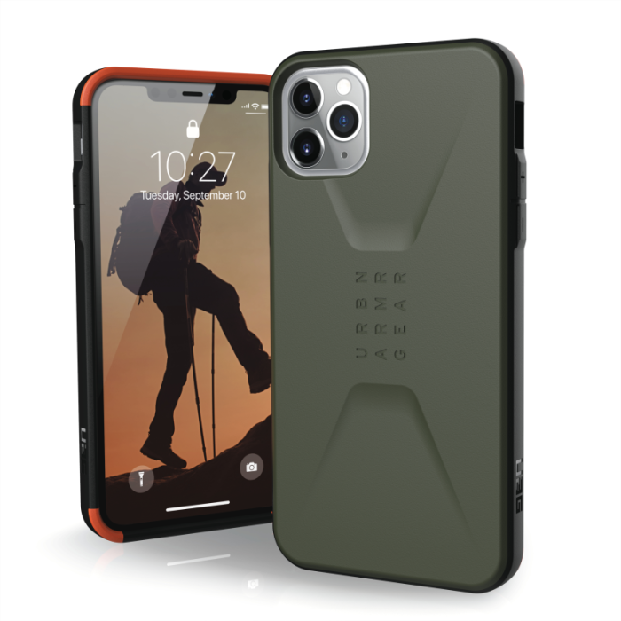 UTGATT1 - UAG iPhone 11 Pro Max, Civilian Cover, Olive Drab