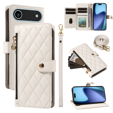 A-One Brand - iPhone Air Pl&aring;nboksfodral Rhombus L&auml;der - Vit