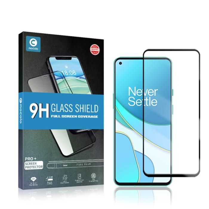 Mocolo - MOCOLO Härdat Glas Skärmskydd OnePlus 8T - Svart