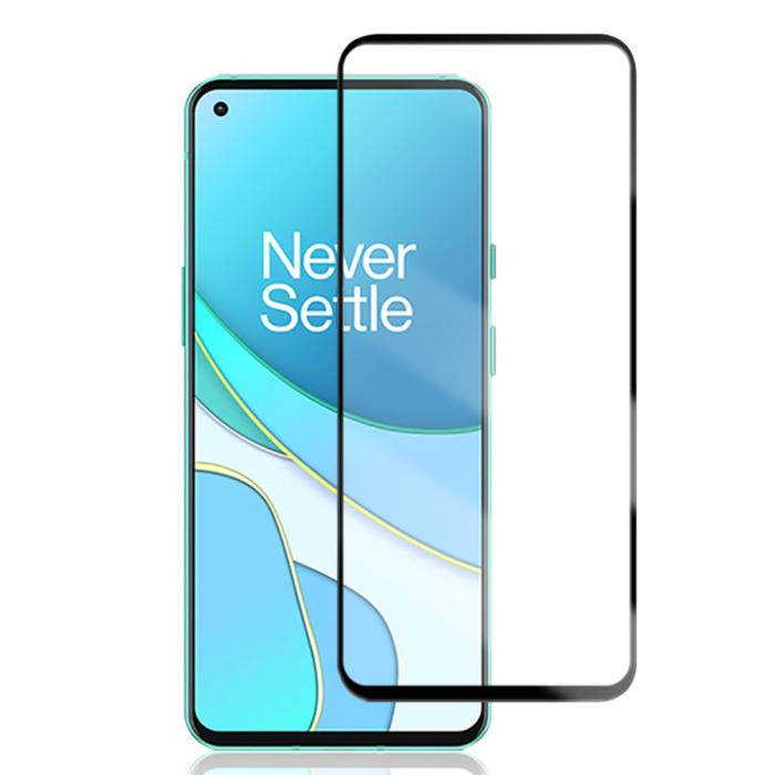 Mocolo - MOCOLO Härdat Glas Skärmskydd OnePlus 8T - Svart