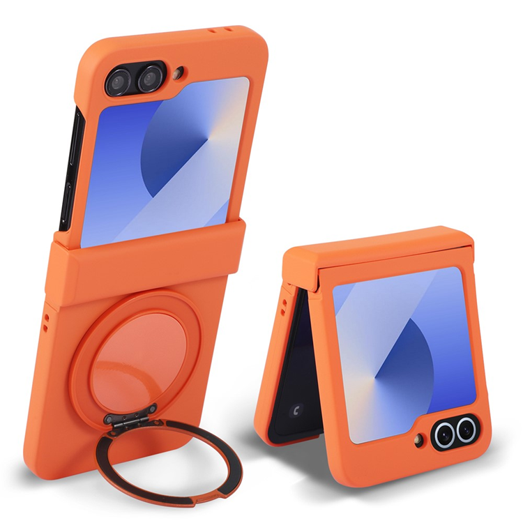 Galaxy Z Flip 6 Mobilskal MagSafe Electroplated Vein Rotating (Orange) | 2353 | AlltMobil