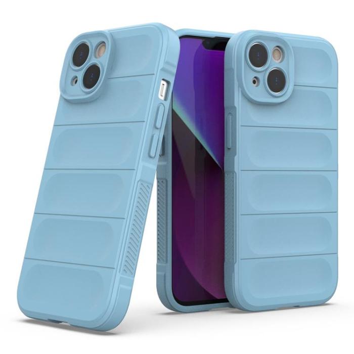 OEM - iPhone 14 Plus Skal Magic Shield Flexible Armored - Ljusblå