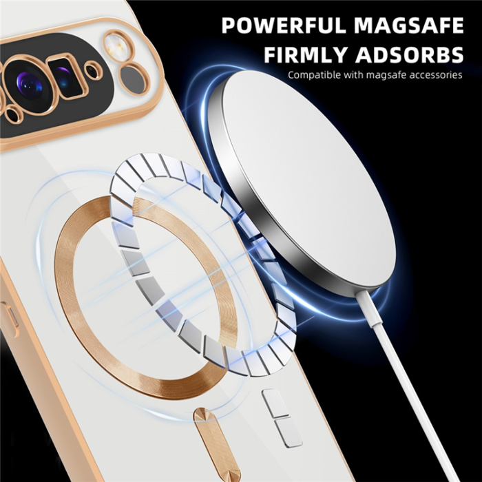 A-One Brand - Google Pixel 10 Pro XL Mobilskal MagSafe med Korthållare - Brun