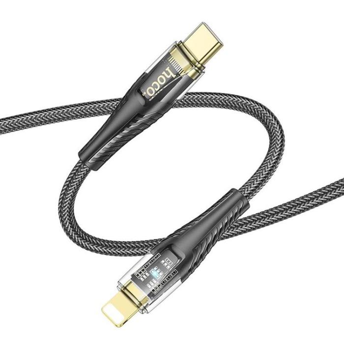 Hoco - HOCO USB-C till Lightning 27W Kabel 1.2m U121 PD - Svart