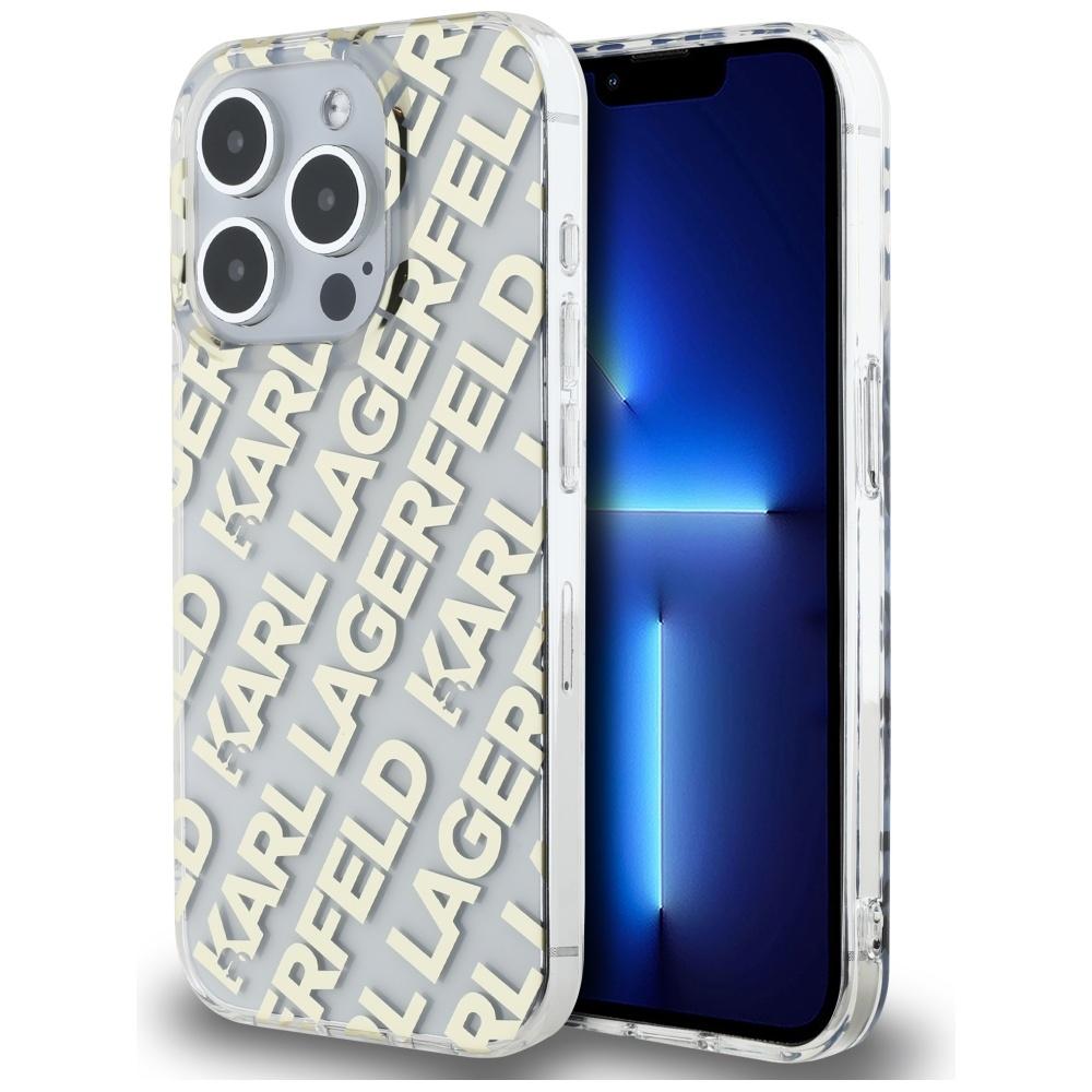 Karl Lagerfeld iPhone 15 Pro Skal MagSafe IML Fullover Guld