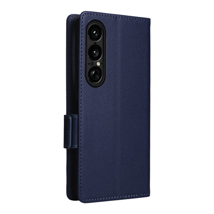 A-One Brand - Sony Xperia 1 VII Plånboksfodral Litchi Texture Med Rem 