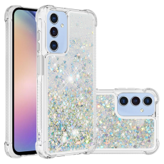 A-One Brand - Galaxy A17/A26 Mobilskal Glitter Quicksand TPU - Silver