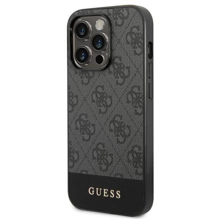 Guess - GUESS iPhone 14 Pro Skal Stripe Collection - Grå