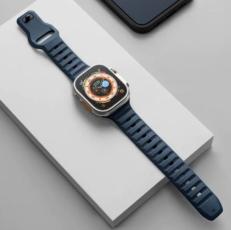 OEM - Apple Watch 4/5/6/7/SE/Ultra (42/44/45/49mm) Rugged Band - Blå
