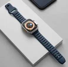 OEM - Apple Watch 4/5/6/7/SE/Ultra (42/44/45/49mm) Rugged Band - Blå