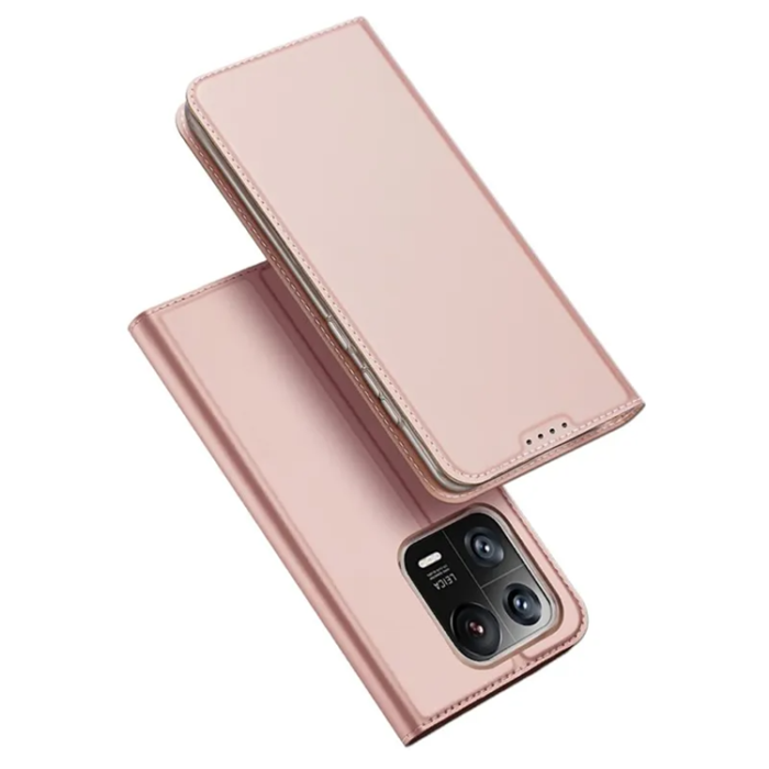 Dux Ducis - Dux Ducis Xiaomi 13 Pro Plånboksfodral Skin Series - Rosa Guld