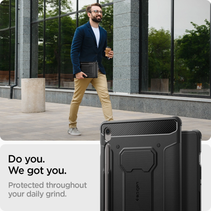 Spigen - Spigen Galaxy Tab S10 FE Plus Fodral Rugged Armor Pro