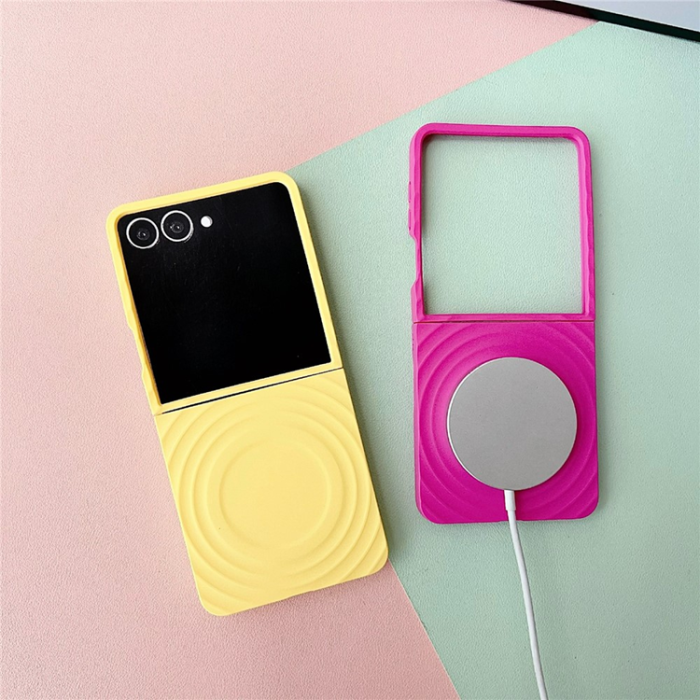 A-One Brand - Galaxy Z Flip 7 Mobilskal MagSafe Touch Wave - Gul