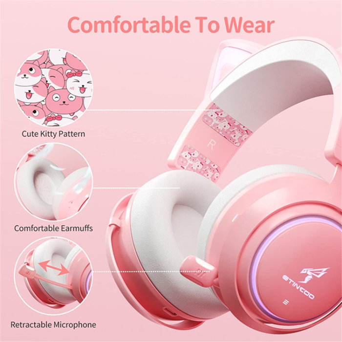 SOMIC - SOMIC Over-Ear Trådlösa Hörlurar Bluetooth Cat Ear GS510