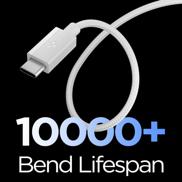 Spigen - Spigen USB-C till USB-C Kabel EB6015CC Essential 1.5m 60W - Vit