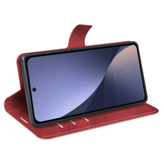 OEM - Xiaomi 13 Plånboksfodral Calf Texture Flip - Röd
