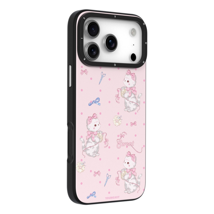 YOUNGKIT - YOUNGKIT iPhone 17 Pro Max Mobilskal MagSafe Cute Moments - Rosa