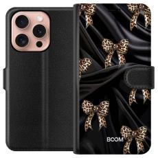 iSecrets - Pl&aring;nboksfodral till Apple iPhone 16 Pro med Leopard Bow