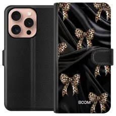 Gustaf - Pl&aring;nboksfodral till Apple iPhone 16 Pro med Leopard Bow