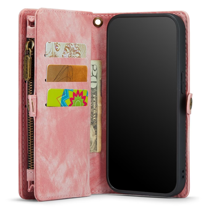 Caseme - Caseme iPhone 11 Plånboksfodral Detachable - Rosa