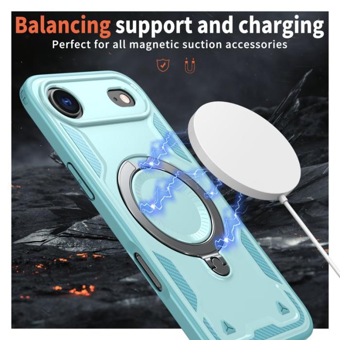 N/A - Mobilskal till iPhone Air Plast MagSafe Militärskydd - Blå