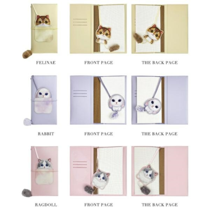NIMMY - Nimmy Set 2in1 Notebook + Pen Big Eyed Pet 2.0 Cat - Khaki