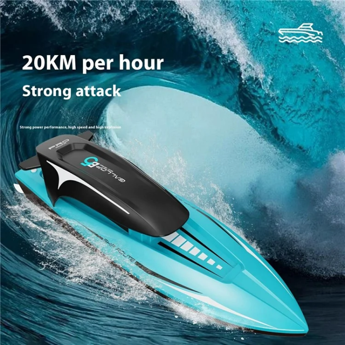 OEM - RC Elektrisk Yacht Motorbåt Leksak Enkelt Batteri B5 - Blå