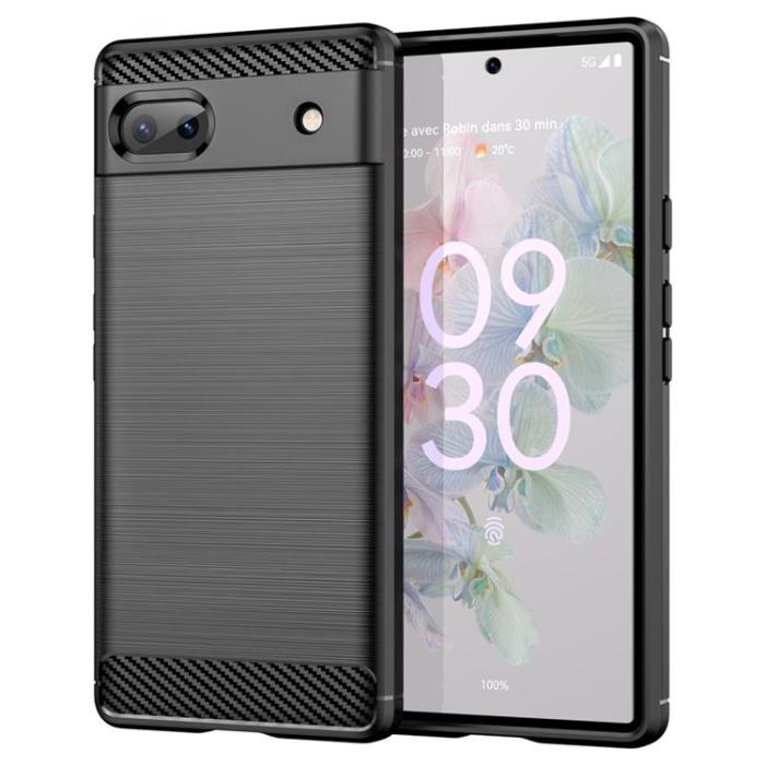 OEM - Google Pixel 6a Skal Carbon Fiber - Svart