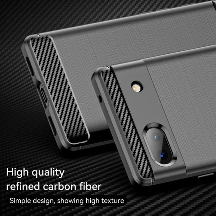 OEM - Google Pixel 6a Skal Carbon Fiber - Svart