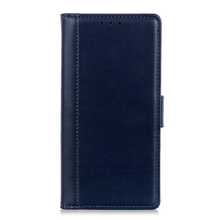 KHAZNEH - KHAZNEH Galaxy S23 Plus Plånboksfodral Stand Flip PU Läder - Blå