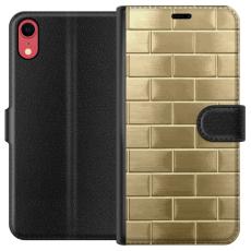 iSecrets - Pl&aring;nboksfodral till Apple iPhone XR med Gyllene Murstenar