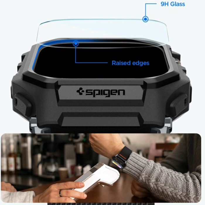 Spigen - Spigen Härdat Glas Skärmskydd För Apple Watch Ultra 1/2/3 (49mm)
