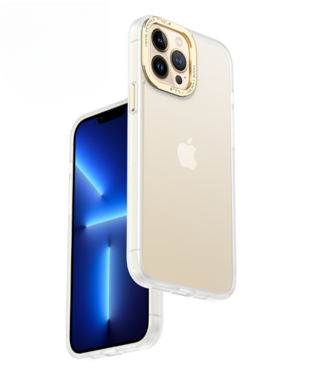 iPhone 14 Pro Max Skal Kameraram i Aluminiumlegering - Vit Guld | 2353 | AlltMobil