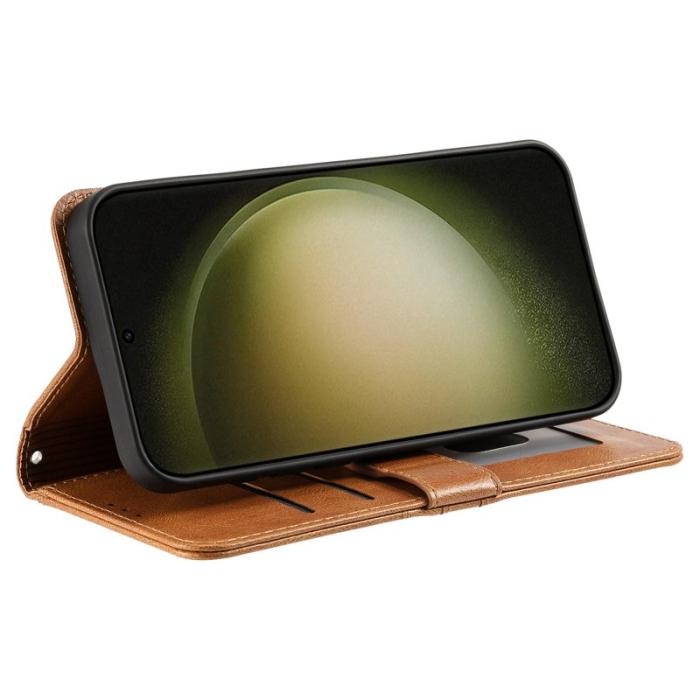 OEM - Samsung Galaxy A57 Plånboksfodral Konstläder Anti-Fall - Brun