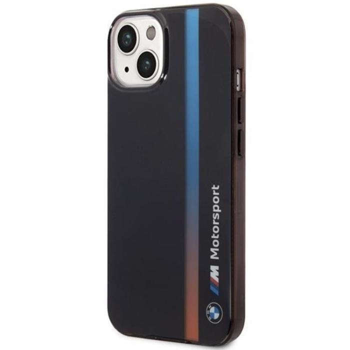 BMW - BMW iPhone 14 Mobilskal IML Tricolor Stripe - Svart