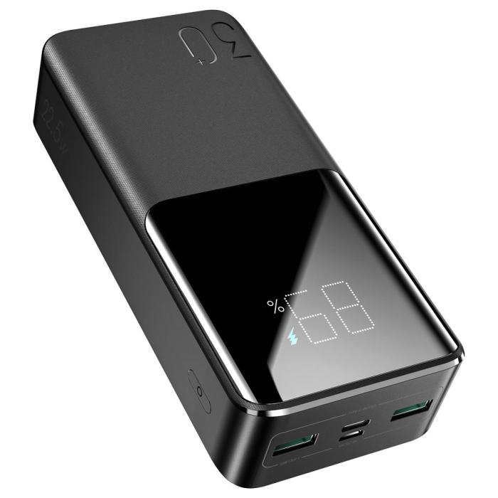 SiGN - SiGN Super Charge LED Powerbank 30000 mAh, 22.5W - Svart