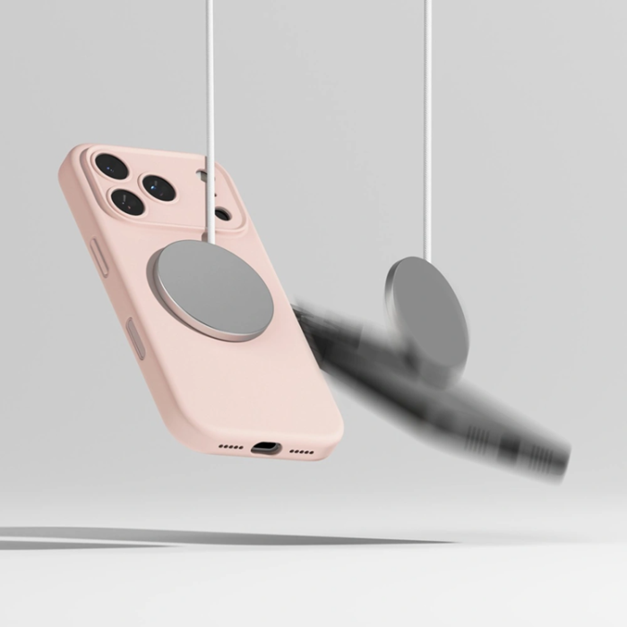 Ringke - Ringke iPhone 17 Pro Max Mobilskal Magsafe Magnetic Silikon - Rosa